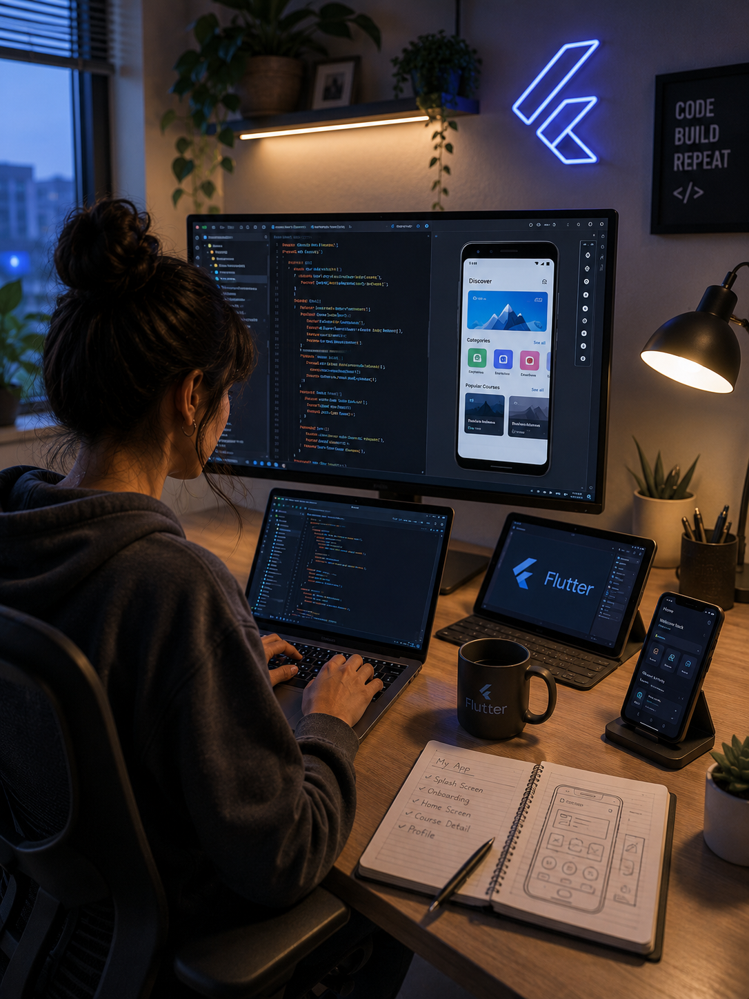 Flutter cross-platform app development